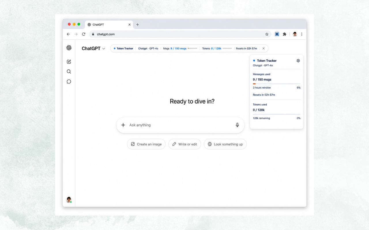 Token Tracker on ChatGPT